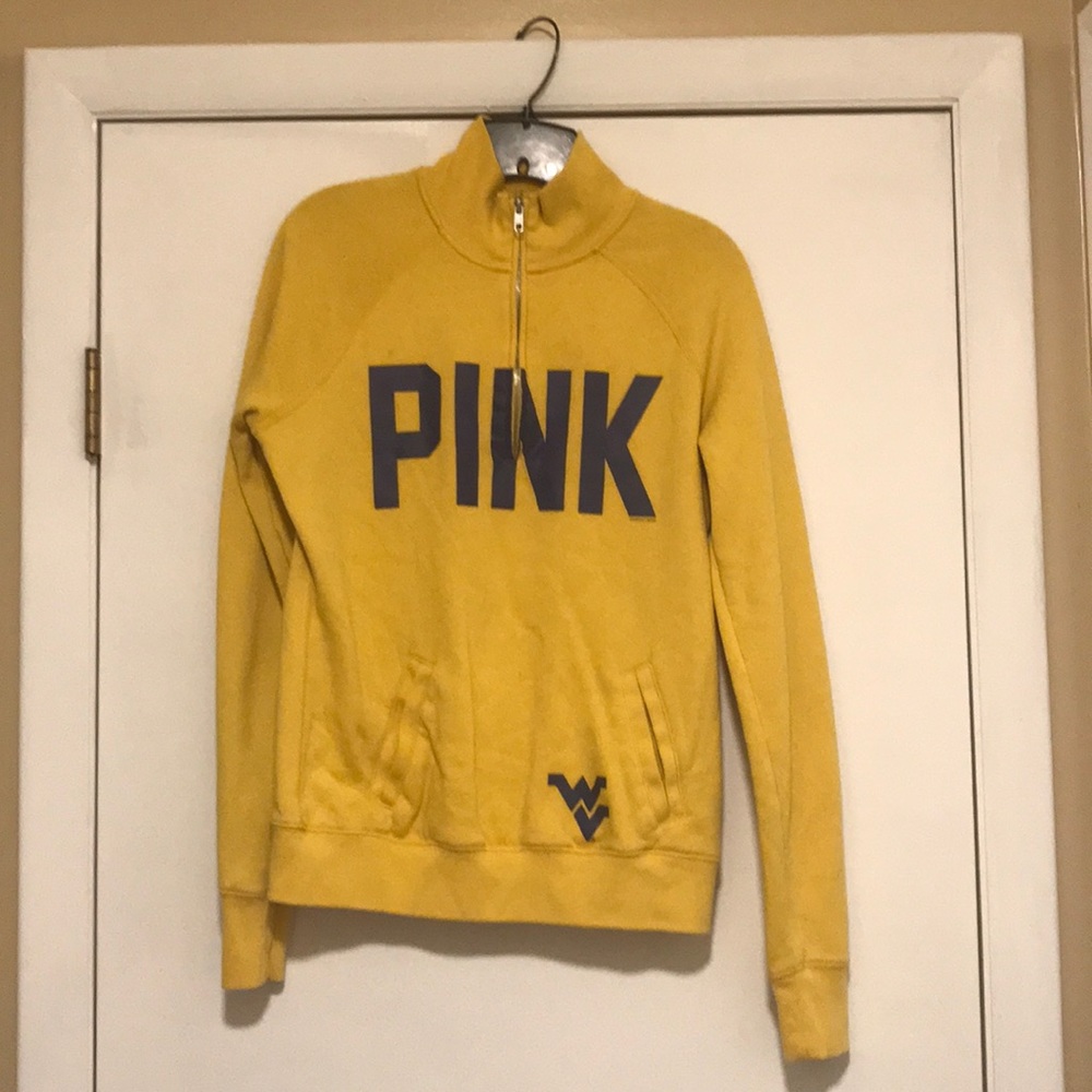 Half zip WVU sweatshirt